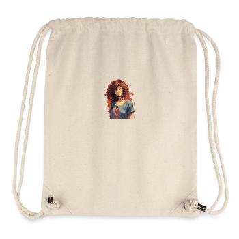 Anime Girl - Sac à cordon recyclé Stanley/Stella - blanc naturel - Devant
