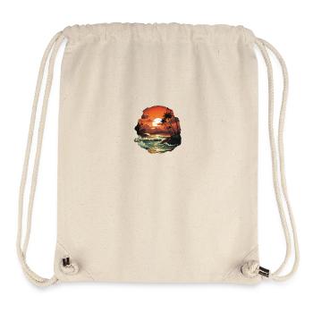 Tropisch - Stanley/Stella recycelter Gym Bag - Naturweiß - Vorne