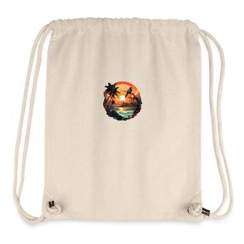 Tropisch - Stanley/Stella recycelter Gym Bag - Naturweiß - Vorne