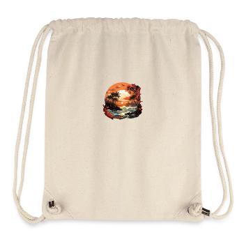 Tropisch - Stanley/Stella recycelter Gym Bag - Naturweiß - Vorne