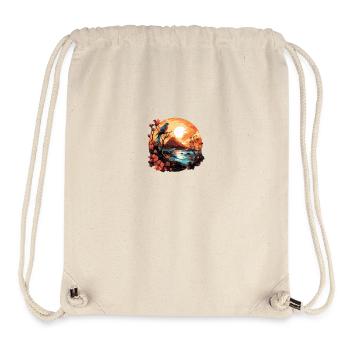 Tropisch - Stanley/Stella recycelter Gym Bag - Naturweiß - Vorne