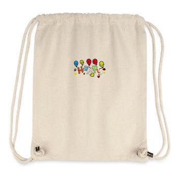 HAPPY BALLONS - Stanley/Stella recycelter Gym Bag - Naturweiß - Vorne