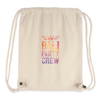 Bali Party Crew Spruch - Stanley/Stella recycelter Gym Bag - Naturweiß - Vorne