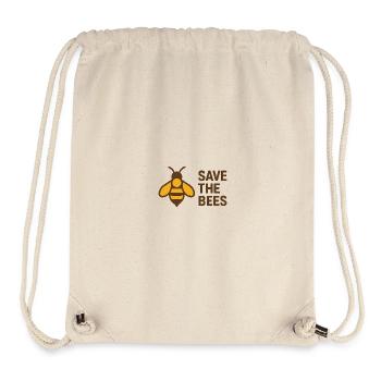 Rettet die Bienen – Bienenlogo - Stanley/Stella recycelter Gym Bag - Naturweiß - Vorne