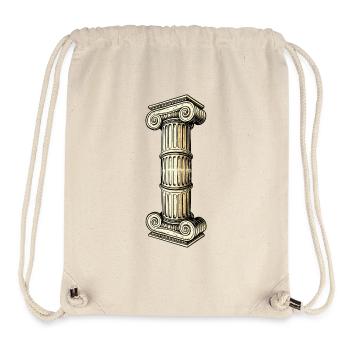 Antike Säulenkolonne Illustration - Stanley/Stella recycelter Gym Bag - Naturweiß - Vorne