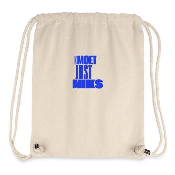 Kmoet just nothing, Dialecte anversois Chemises - Sac à cordon recyclé Stanley/Stella - blanc naturel - Devant