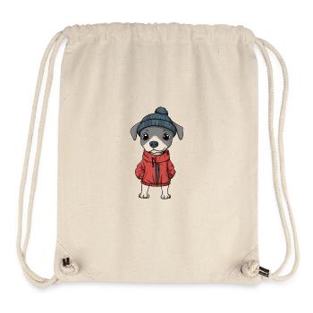 Whippet Dog Winter - Stanley/Stella Recycled Gym Bag - natural - Front