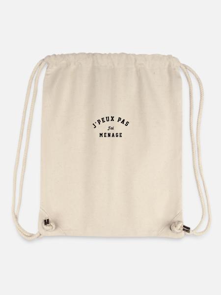 Ich kann nicht, ich habe Housekeeping - Stanley/Stella recycelter Gym Bag - Naturweiß