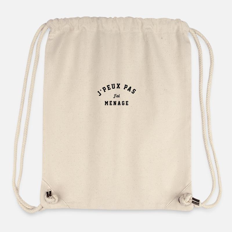 Ich kann nicht, ich habe Housekeeping - Stanley/Stella recycelter Gym Bag - Naturweiß