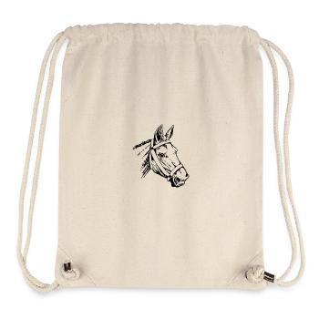 animal head  - Stanley/Stella Recycled Gym Bag - natural - Front