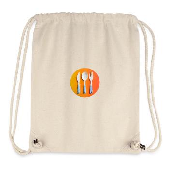 Colourful cutlery on coloured plate - Stanley/Stella Recycled Gym Bag - natural - Front