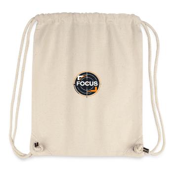 Fokus Zielkreis Logo - Stanley/Stella recycelter Gym Bag - Naturweiß - Vorne