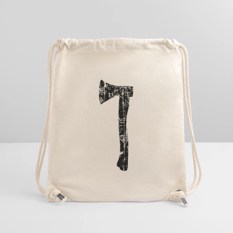 Beil oder Axt (Vintage) Stanley/Stella recycelter Gym Bag