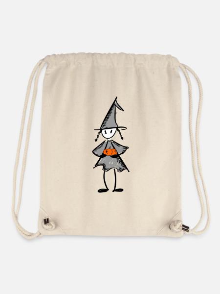 Pumpkin Witch - Stanley/Stella Recycled Gym Bag - natural