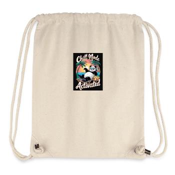 CHILL MODE ACTIVATED - Stanley/Stella recycelter Gym Bag - Naturweiß - Vorne
