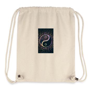 Yin und yang - Stanley/Stella recycelter Gym Bag - Naturweiß - Vorne