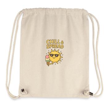 Chill & Spread Sonne Eis Spaß - Stanley/Stella Recycled Gym Bag - natural - Front