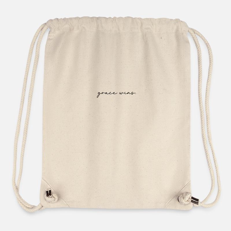 La grâce gagne - Sac à cordon recyclé Stanley/Stella - blanc naturel
