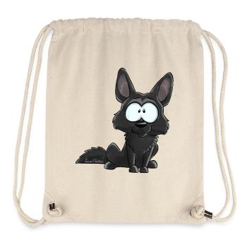 Ich bin Deutscher Schäferhund schwarz - Stanley/Stella recycelter Gym Bag - Naturweiß - Vorne