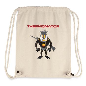 Thermonator Terminator Geschenkidee - Stanley/Stella recycelter Gym Bag - Naturweiß - Vorne