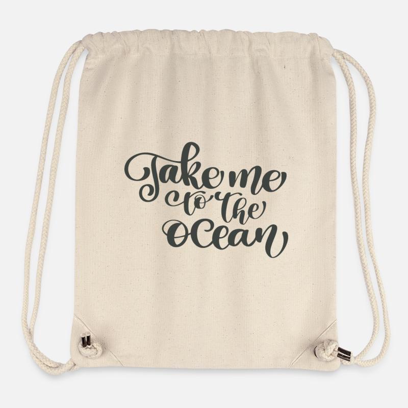 Take me to the Ocean - Stanley/Stella Recycled Gym Bag - natural