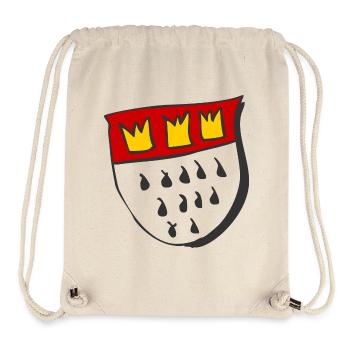 Wappen von Kölle - Stanley/Stella recycelter Gym Bag - Naturweiß - Vorne