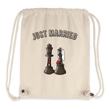 Just married! - Stanley/Stella Recycled Gym Bag - natural - Front