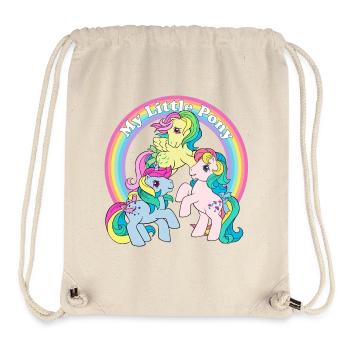 My Little Pony Retro Three Colourful Ponies - Stanley/Stella Recycled Gym Bag - natural - Front