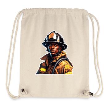 Feuerwehrmann / Feuer / Brand / Löschen / Held - Stanley/Stella recycelter Gym Bag - Naturweiß - Vorne