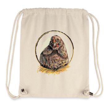 Hen in the Golden Nest - Stanley/Stella Recycled Gym Bag - natural - Front