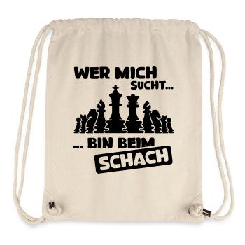 Schach lustige Sprüche bin beim Schachspielen Team - Stanley/Stella recycelter Gym Bag - Naturweiß - Vorne