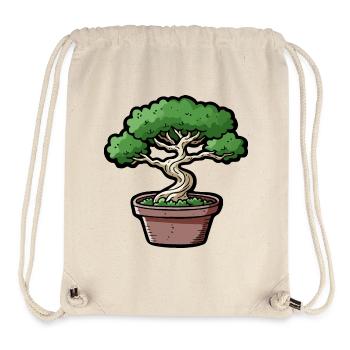Comic Bonsai Baum - Stanley/Stella recycelter Gym Bag - Naturweiß - Vorne