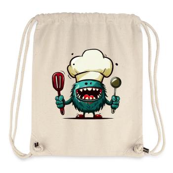 Alien Extraterrestrial Martian Cook Chef - Stanley/Stella Recycled Gym Bag - natural - Front