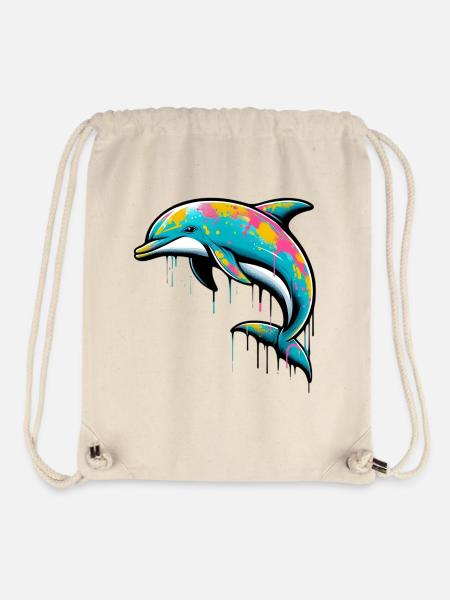 Delfin - Stanley/Stella recycelter Gym Bag - Naturweiß