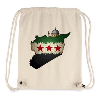flagge syrien - Freies Syrien Flagge - Stanley/Stella recycelter Gym Bag - Naturweiß - Vorne