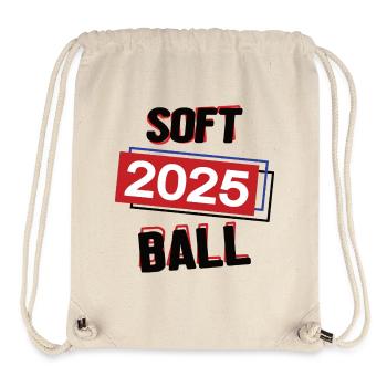Softball Spielerin Team Turnier Mannschaft 2025 - Stanley/Stella recycelter Gym Bag - Naturweiß - Vorne