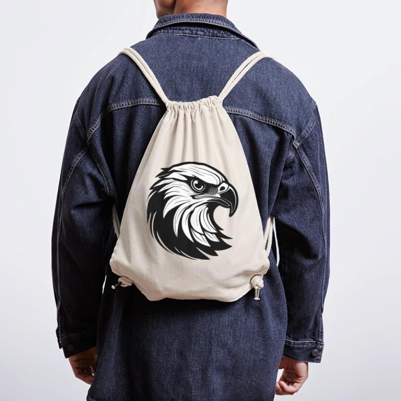 Stylish eagle line graphics Stanley/Stella Recycled Gym Bag