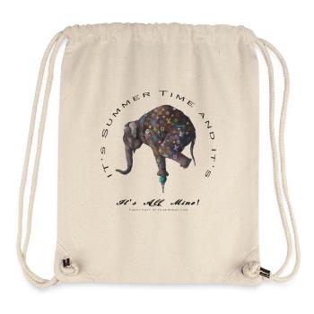 Mode Elefant - Stanley/Stella recycelter Gym Bag - Naturweiß - Vorne