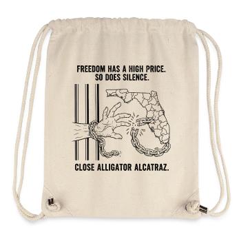 Alligator Alcatraz - Stanley/Stella Recycled Gym Bag - natural - Front