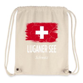 Luganer See - Stanley/Stella recycelter Gym Bag - Naturweiß - Vorne