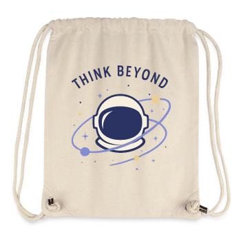 Denke Weiter - Stanley/Stella recycelter Gym Bag - Naturweiß - Vorne