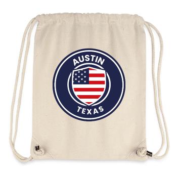 Austin Texas Shield - Stanley/Stella recycelter Gym Bag - Naturweiß - Vorne