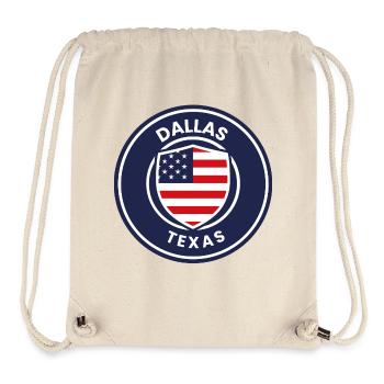 Dallas Texas Emblem Shield - Stanley/Stella Recycled Gym Bag - natural - Front