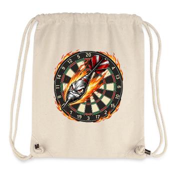Flame arrow meets dartboard - Stanley/Stella Recycled Gym Bag - natural - Front