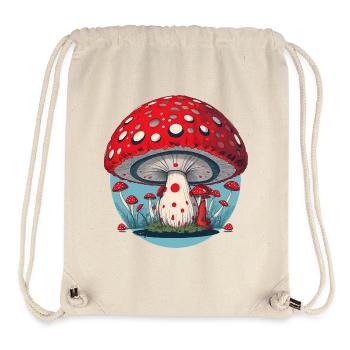 Red Mushroom - Toadstool - Lucky Mushroom - Stanley/Stella Recycled Gym Bag - natural - Front