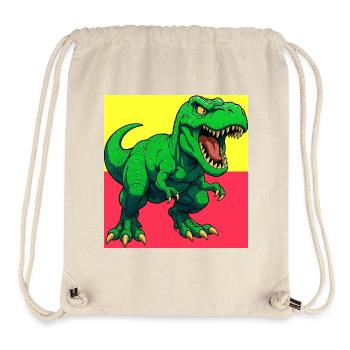 Dinosaurier - Stanley/Stella recycelter Gym Bag - Naturweiß - Vorne