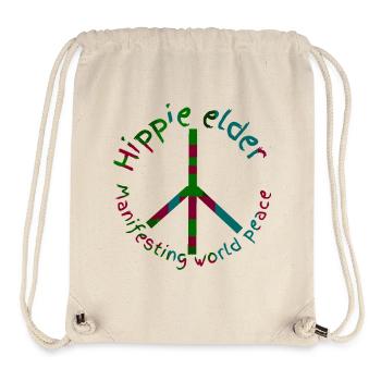 Hippies peace - Stanley/Stella Recycled Gym Bag - natural - Front