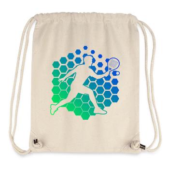 Meilleure idée de raquette de padel pour les fans débutants - Sac à cordon recyclé Stanley/Stella - blanc naturel - Devant