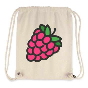 raspberry rasperry fruit veggie vegetables fruits14 - Stanley/Stella Recycled Gym Bag - natural - Front