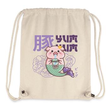 Mermaid Pig - Stanley/Stella Recycled Gym Bag - natural - Front